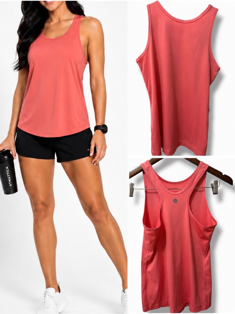 Gottex | EUC Indonesia Coral Pink Racerback Active Tank Top (size S)